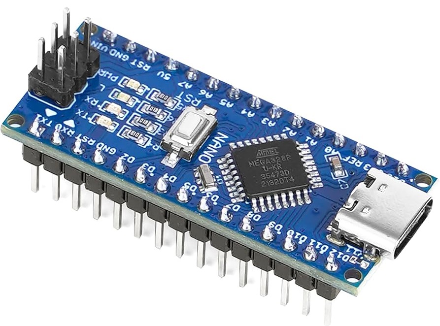 Arduino Nano, USB-C, 328P, CH340, welded – Modelrail electronics