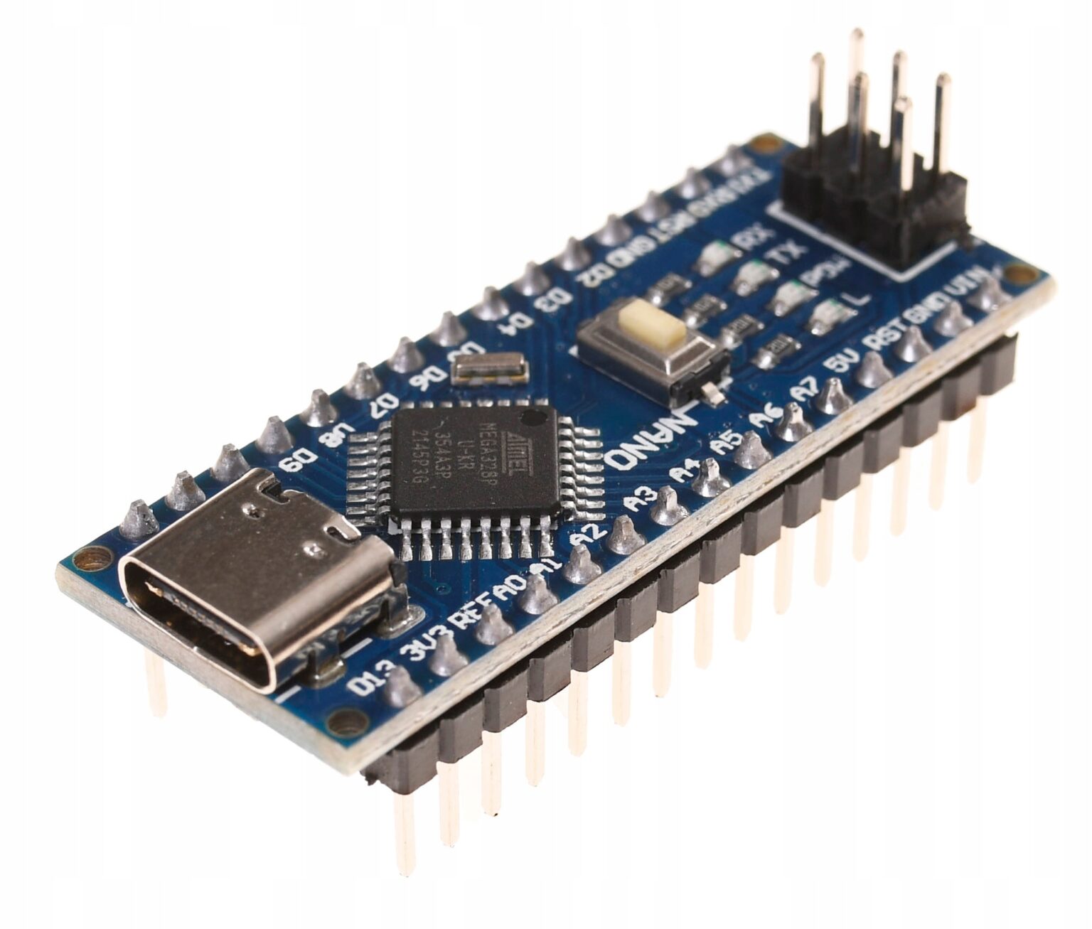 Arduino Nano, USB-C, 328P, CH340, welded – Modelrail electronics